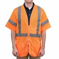 Cordova Cordova Cor-Brite Orange Class 3 High Visibility Safety Vest - 4X 486V30004XL